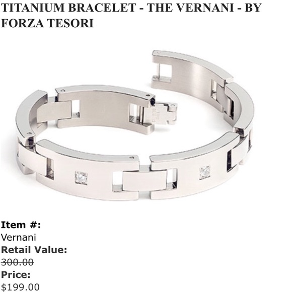 forza tesori Other - The Vernani, Men's Titanium Bracelet.